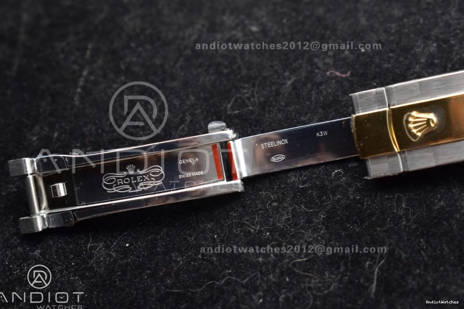 YG 126333 Oyster SS Dial Efficient Edition Steel SS 614 Roman DateJust A 1:1 41 904L YG Green GMF Bracelet on Gray Best 0408